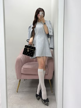 「アイテム（ノーカラージャケット）」を使った、うるし🎀さん（レディース・159cm）の秋コーディネート