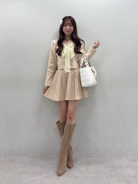 「アイテム（セットアップ）」を使った、うるし🎀さん（レディース・159cm・20代）の冬コーディネート