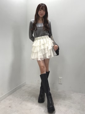 「nice claup」｜うるし【159cm/骨格ナチュラル】さん（レディース・159cm・20代）の秋コーディネート