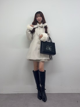 「アイテム（ステンカラーコート）」を使った、うるし🎀さん（レディース・159cm）の秋コーディネート