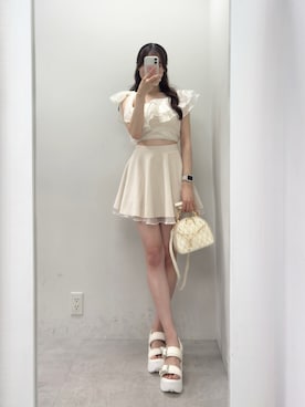 「one after another NICE CLAUP（ワンアフターアナザーナイスクラップ）のアイテム」を使った、うるし🎀さん（レディース・159cm）の春コーディネート