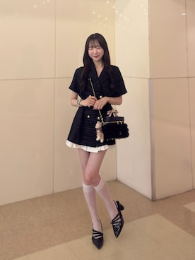 「one after another NICE CLAUP（ワンアフターアナザーナイスクラップ）のアイテム」を使った、うるし🎀さん（レディース・159cm）の春コーディネート