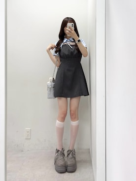 「one after another NICE CLAUP（ワンアフターアナザーナイスクラップ）のアイテム」を使った、うるし🎀さん（レディース・159cm）の春コーディネート