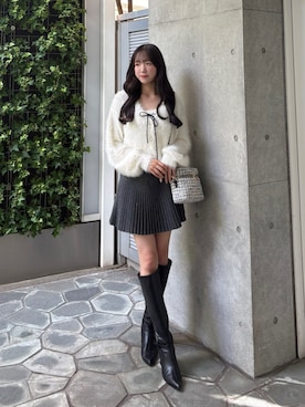 「one after another NICE CLAUP（ワンアフターアナザーナイスクラップ）のアイテム」を使った、うるし🎀さん（レディース・159cm）の秋コーディネート