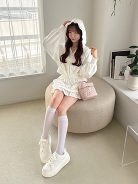 「ミニスカート」｜うるし【ガーリー/骨ナチュ】さん（レディース・159cm・20代）の夏コーディネート