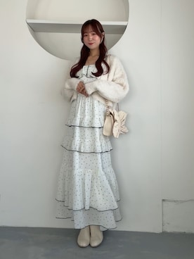 「one after another NICE CLAUP（ワンアフターアナザーナイスクラップ）のアイテム」を使った、うるし【ガーリー/骨ナチュ】さん（レディース・159cm）の夏コーディネート