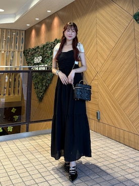 「フェミニンコーデ」｜うるし【159cm/骨格ナチュラル】さん（レディース・159cm）の夏コーディネート