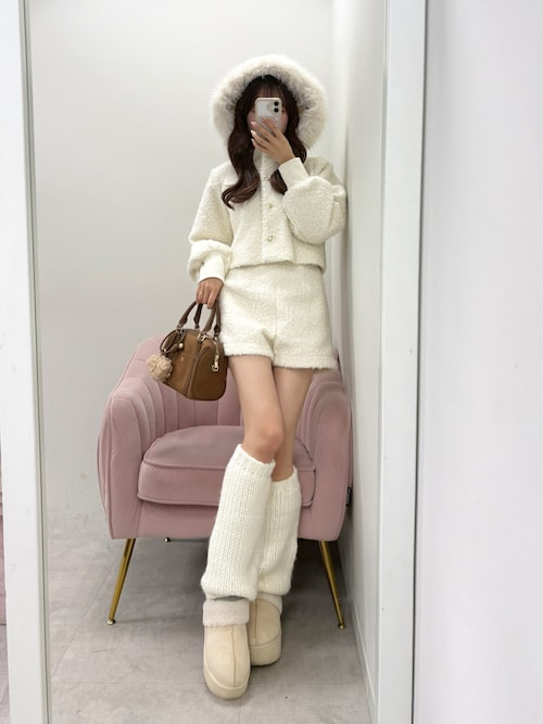 セール】【Seemi.】フードファーボアジャケット（その他アウター