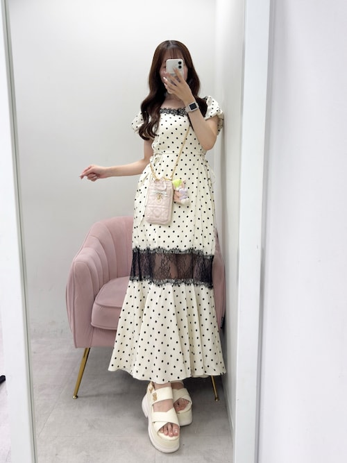 【Lace Collection】サイドカットレースワンピース
