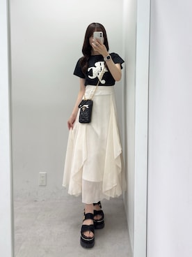 「one after another NICE CLAUP（ワンアフターアナザーナイスクラップ）のアイテム」を使った、うるし🎀さん（レディース・159cm）の春コーディネート