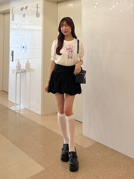 「ミニスカート」｜うるし【ガーリー/骨ナチュ】さん（レディース・159cm・20代）の夏コーディネート