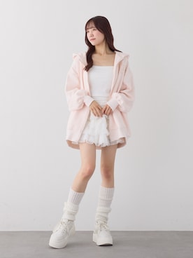 「アイテム（パーカー）」を使った、うるし🎀さん（レディース・159cm）の秋コーディネート