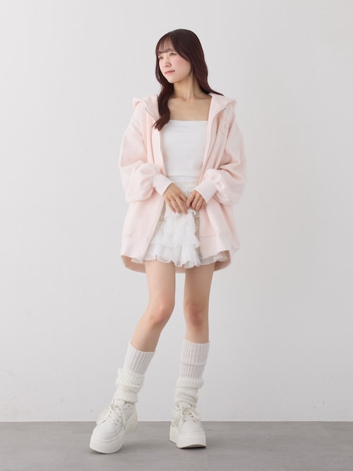 セール】オーバーサイズラメパーカー（パーカー）｜one after another