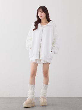 「アイテム（パーカー）」を使った、うるし🎀さん（レディース・159cm）の秋コーディネート