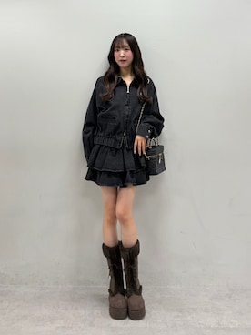 「アイテム（ミリタリージャケット）」を使った、うるし🎀さん（レディース・159cm）の秋コーディネート