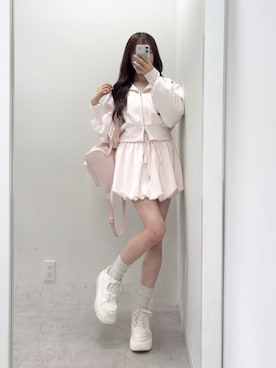 「one after another NICE CLAUP（ワンアフターアナザーナイスクラップ）のアイテム」を使った、うるし🎀さん（レディース・159cm）の春コーディネート