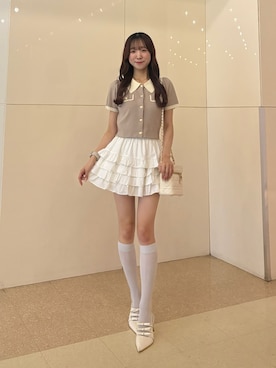 「ハイソックス」｜うるし🎀さん（レディース・159cm）の秋コーディネート