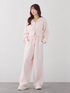 「アイテム（スウェットパンツ）」を使った、うるし🎀さん（レディース・159cm）の秋コーディネート