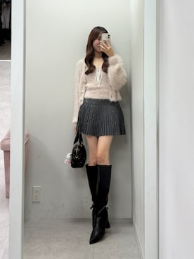 「ロングブーツ」｜うるし🎀さん（レディース・159cm・20代）の秋コーディネート
