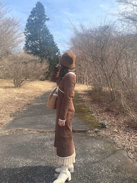 ことさん（レディース・160cm）の冬コーディネート