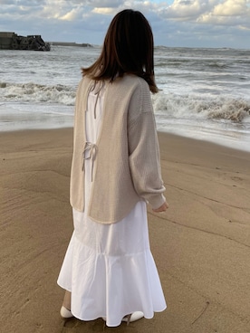 「GUコーデ」｜「アイテム（シャツワンピース）」を使った、yunさん（レディース・156cm）の秋コーディネート