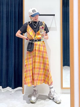 「3.3 Field Trip （3.3フィールドトリップ）のアイテム」を使った、TAMUさん（レディース・171cm）の春コーディネート