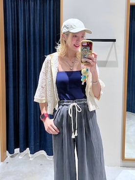 「THE NORTH FACE（ザノースフェイス）のアイテム（帽子）」を使った、TAMUさん（レディース・171cm）の春コーディネート