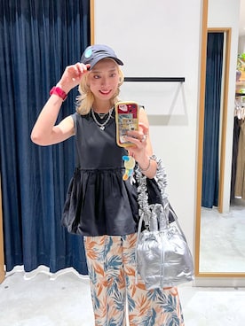 「BAYFLOW（ベイフロー）のアイテム」を使った、TAMUさん（レディース・171cm）の夏コーディネート
