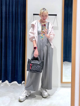 「BAYFLOW（ベイフロー）のアイテム（ブルゾン）」を使った、TAMUさん（レディース・171cm）の春コーディネート