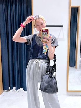 「アイテム（その他トップス）」を使った、TAMUさん（レディース・171cm）の春コーディネート
