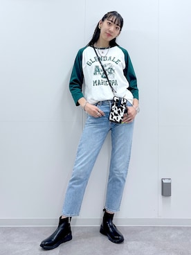「みんなの白Tフェス」｜「アイテム（その他）」を使った、TAMUさん（レディース・171cm）の夏コーディネート
