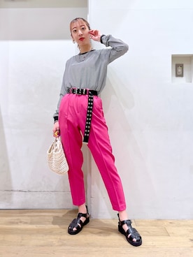 「PAGEBOY」｜「アイテム（その他）」を使った、TAMUさん（レディース・171cm）の冬コーディネート