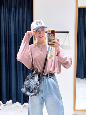 「BAYFLOW（ベイフロー）のアイテム（トップス）」を使った、TAMUさん（レディース・171cm）の春コーディネート