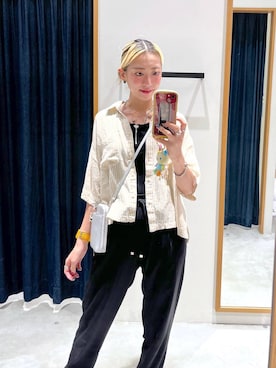 「BAYFLOW（ベイフロー）のアイテム」を使った、TAMUさん（レディース・171cm）の夏コーディネート