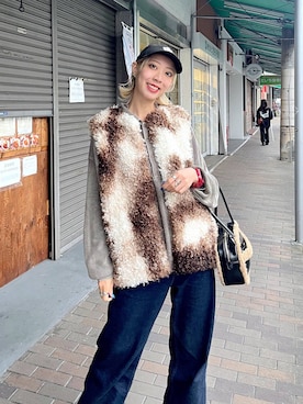 「アイテム（その他アウター）」を使った、TAMUさん（レディース・171cm）の秋コーディネート