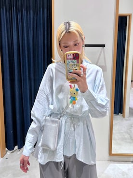 「BAYFLOW（ベイフロー）のアイテム（パンツ）」を使った、TAMUさん（レディース・171cm）の春コーディネート