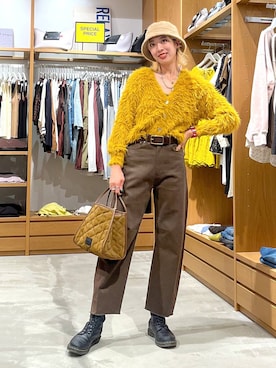 「アイテム（アンダーウェア）」を使った、TAMUさん（レディース・171cm）の秋コーディネート