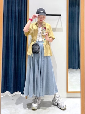 「BAYFLOW（ベイフロー）のアイテム（バッグ）」を使った、TAMUさん（レディース・171cm）の春コーディネート