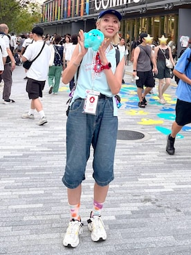 「ハーフパンツ」｜TAMUさん（レディース・171cm・20代）の秋コーディネート