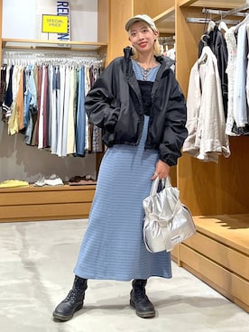「アイテム（ワンピース/ドレス）」を使った、TAMUさん（レディース・171cm）の秋コーディネート