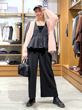 「アイテム（キャミソール）」を使った、TAMUさん（レディース・171cm）の冬コーディネート