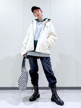 TAMUさん（レディース・172cm）の冬コーディネート