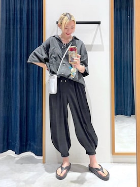 「BAYFLOW（ベイフロー）のアイテム」を使った、TAMUさん（レディース・171cm）の夏コーディネート