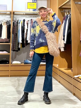 「BAYFLOW（ベイフロー）のアイテム（ショルダーバッグ）」を使った、TAMUさん（レディース・171cm）の秋コーディネート