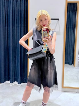 「Healthknit（ヘルスニット）の【Healthknit(ヘルスニット）】ライン3Pソックス(MEN)（ソックス/靴下、ホワイト系）」を使った、TAMUさん（レディース・171cm）の夏コーディネート
