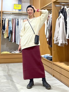 「アイテム（帽子）」を使った、TAMUさん（レディース・171cm）の秋コーディネート