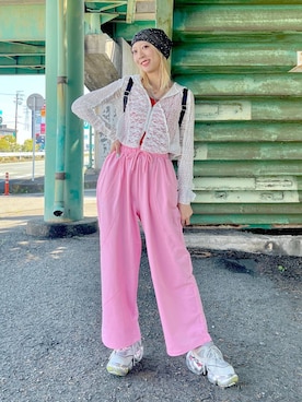 「ALAND（エーランド）のアイテム」を使った、TAMUさん（レディース・171cm）の春コーディネート