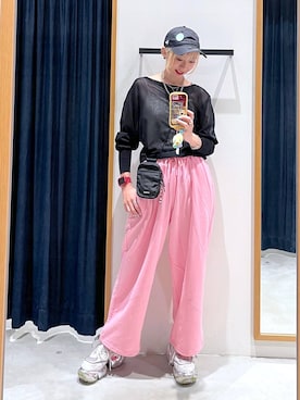 「BAYFLOW（ベイフロー）のアイテム（バッグ）」を使った、TAMUさん（レディース・171cm）の春コーディネート