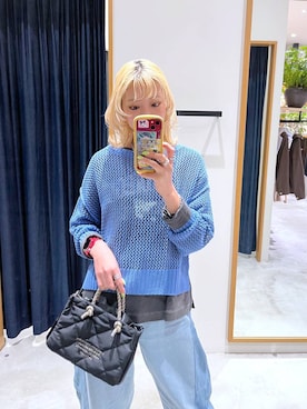 「BAYFLOW（ベイフロー）のアイテム（パンツ）」を使った、TAMUさん（レディース・171cm）の春コーディネート