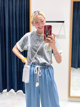 「BAYFLOW（ベイフロー）のアイテム」を使った、TAMUさん（レディース・171cm）の夏コーディネート
